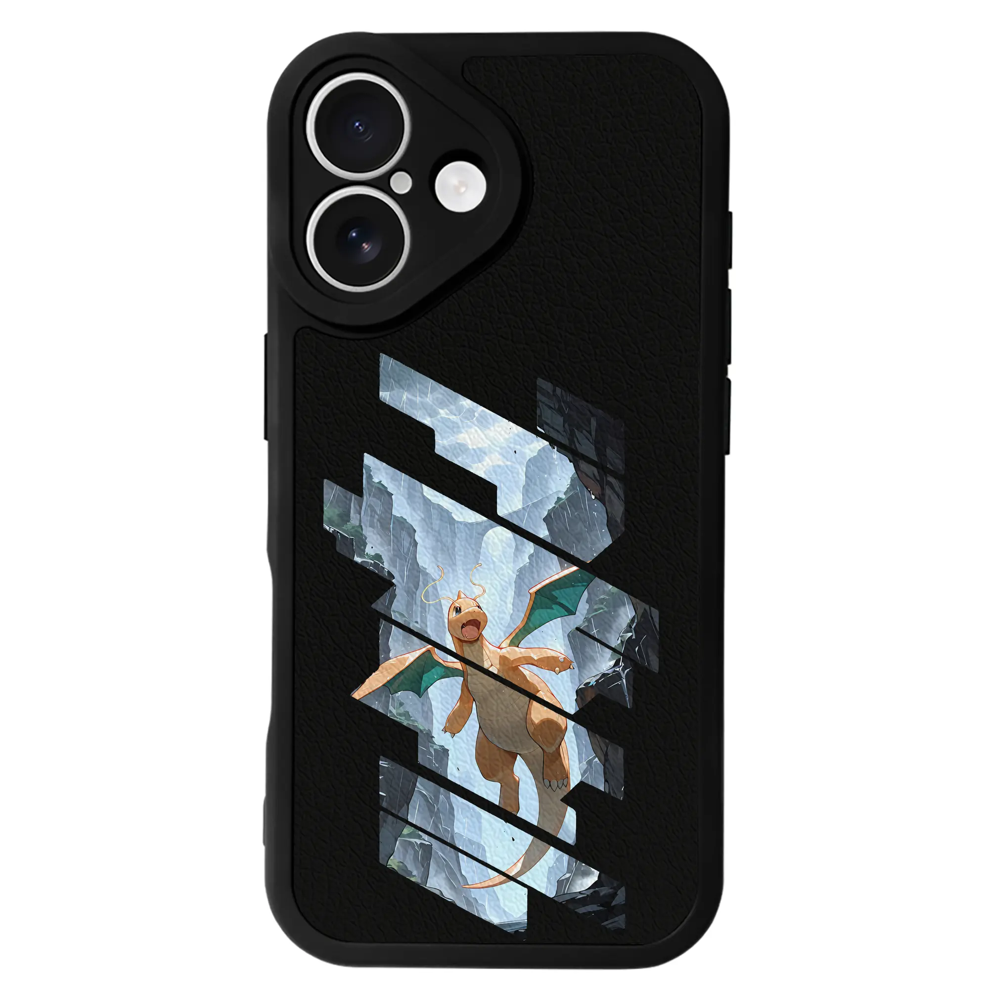 ポケモン グッズ,カイリュー - IPhone 16シリーズ対応 ・ シリコンスマホケース ・ レザー調 ・ 高精度フィット ・ 耐衝撃 ・ ワイヤレス充電対応 ・ 精密カット